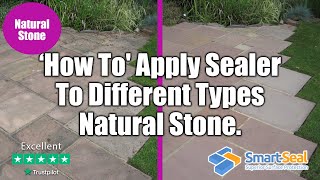 How To Apply Natural Stone Sealer to Sandstone Limestone and Slate Pt5 [upl. by Armando960]