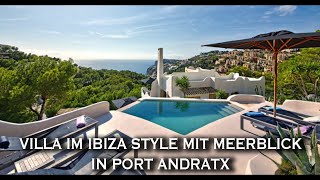 VILLA IM IBIZA STYLE MIT MEERBLICK IN PORT ANDRATX  HAUS TOUR MARCEL REMUS  LUXUS VILLA MALLORCA [upl. by Zeuqram]