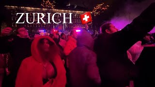 🇨🇭 Zurich Switzerland Walking Tour Winter Nightlife [upl. by Funk121]