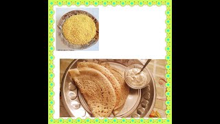 Foxtail Millet DosaHealthy Breakfast Dosa Recipesకొర్రల దోసెలు [upl. by Patrick]