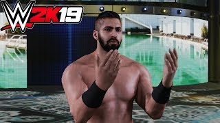 WWE 2K19  Ariya Daivari Entrance Signature Finisher [upl. by Arualana901]