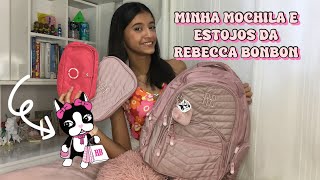 MINHA MOCHILA E ESTOJOS DA REBECCA BONBON 💗 [upl. by Acirej256]