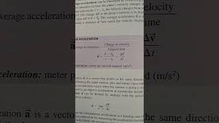 Definition of acceleration and average acceleration [upl. by Flossie]