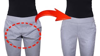 A sewing trick how to fix creases on the trousers simply [upl. by Stoneman786]