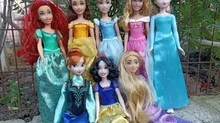 Disney Princess Doll Makeover DIY Miniature ldeas for Barbie Wig Derss Feceup and more 23 [upl. by Drapehs]