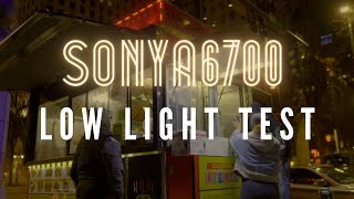 Sony A6700 LOW Light Test Cinematic  Colorgrade SLOG3  Sigma 16 14 [upl. by Anahahs929]