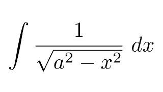 Integral of 1sqrta2x2 substitution [upl. by Anawat836]