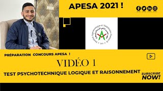 Préparation concours APESA 2021 Vidéo 1 [upl. by Eseilenna794]