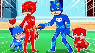 HAPPY OR UNHAPPY FAMILY   Catboys Family Sad Story  PJ MASKS COMPLETE  PJ MASKS 2D Animation [upl. by Nnaytsirk]