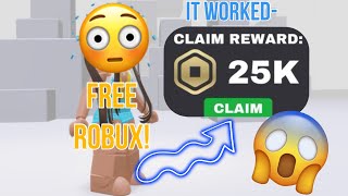 CLAIM YOUR 25K FREE ROBUX NOW 2024 [upl. by Aleusnoc900]