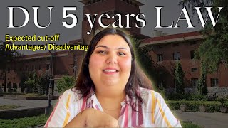 5 years LLB at DU  Cutoff  Admission process  Everything [upl. by Mayer]