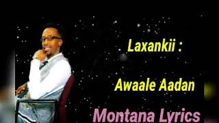 Cawaale aadan hees cusub 2018 Nassab LYRICS [upl. by Stepha]