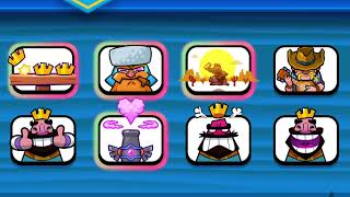 ALL Season 65 Emotes In Clash Royale  Muskets At Dawn Season Emotes [upl. by Oakie497]