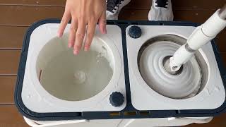 Enjoy Fresh Water with Every Rinse with Tsmine RinseWise Spin Mop with Separate Clean amp Dirty Water [upl. by Ilil]