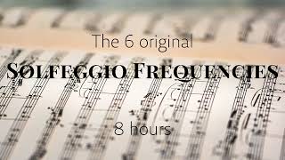 6 original Solfeggio Frequencies combined  pure Tone  8 hours  396 417 528 639 741 852 Hz [upl. by Zoes235]