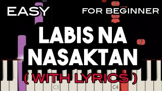 LABIS NA NASAKTAN  LYRICS   JENNELYN YABU  SLOW amp EASY PIANO [upl. by Haleeuqa976]