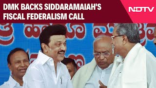 DMK Backs Siddaramaiahs Proposal To Discuss quotUnfairquot Sharing Of Taxes [upl. by Eniahs]