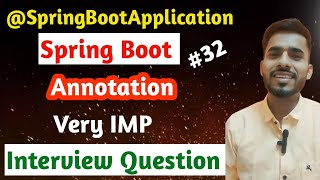 Spring Boot Annotations  SpringBootApplication  AadiandJava1705 [upl. by Zetniuq28]