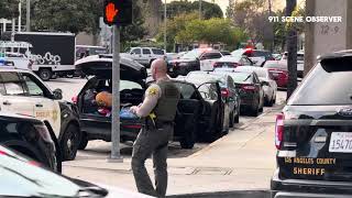 End of a police pursuit Whittier Ca 020124 [upl. by Nnewg]