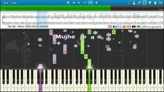 ♫ Tay Hai Rustom  Ankit Tiwari  Piano Tutorial  Music Sheet  MIDI with Lyrics [upl. by Hilliary]