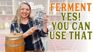 Can I ferment in THAT  What to Ferment Your Veggies In [upl. by Stamata420]