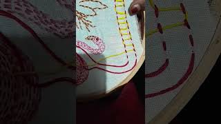 Interlaced running stitch 🫰🏼🧵🪡 [upl. by Downes]