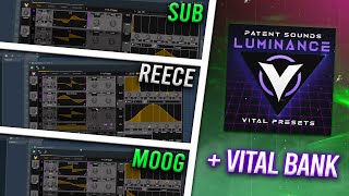 HOW TO MAKE 3 DIFFERENT TYPES OF BASS IN VITAL   FREE VITAL BANK [upl. by Evars30]