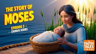 The Story of Moses How God Saved Him  Exodus Episode 2  Faith Tales for Kids [upl. by Yelkreb]