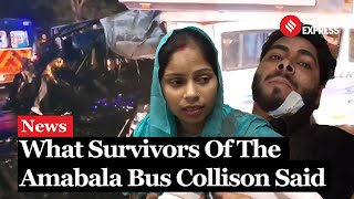 Ambala Accident Survivors Recount Horror of Deadly Collision On AmbalaDelhi National Highway [upl. by Oninrutas203]