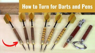 How to Turn for Darts and Pens [upl. by Brooking]