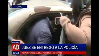 ¡Juez Alcón se entregó a la Policía [upl. by Enelyt]