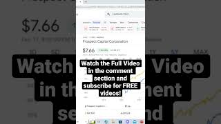 Prospect Capital  PSEC Stock  Preview Full Video in Comment Section dividend dividends shorts [upl. by Purdum]