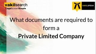 Private Limited Company Registration  Process amp Documents Required [upl. by Elleral]