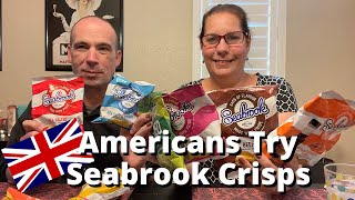 Americans Try Seabrook Crisps [upl. by Esidarap]