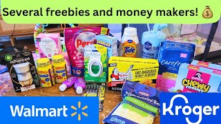 WALMART AND KROGER IBOTTA REBATE COUPONING HAUL LOTS OF FREEBIES AND MONEY MAKERS GREAT DEALS 😍💰🥰 [upl. by Hannala634]