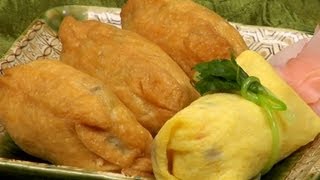 How to Make Inari Sushi Inarizushi Recipe Tofu Pouch Filled with Sushi Rice  Cooking with Dog [upl. by Flavian]