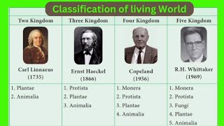 five kingdom classification class9 by R H WhittakerMonera Protista Fungi Plantae  Animalia [upl. by Caravette425]