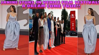 JANINE GUTIERREZS DREAM COME TRUE STUNNING SA VENICE FILM FESTIVAL [upl. by Uhsoj703]