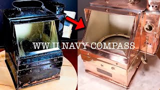 WW II US NAVY Binnacle Compass Restoration [upl. by Brote]