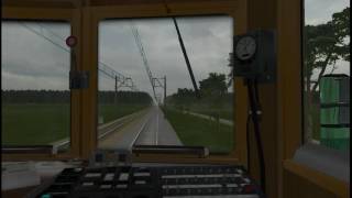 Symulator pojazdów szynowych Maszyna  R5512 LubliniecCzestochowa Osobowa  v14012017 [upl. by Haodnanehs]