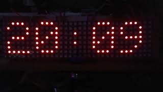 Google Clock on 8x32 addressable led matrix 2 [upl. by Darbie]