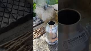 GHILLIE KETTLE FOR BOILING WATER OFF GRID [upl. by Leon762]