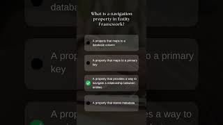 What is a Navigation Property in Entity Framework shorts csharp [upl. by Noyk]