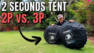 Quechua 2 Seconds 2Person VS 3Person Tents [upl. by Suiluj]