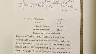 Preparation of Anthranilic Acid From Phthalimide [upl. by Bevers]