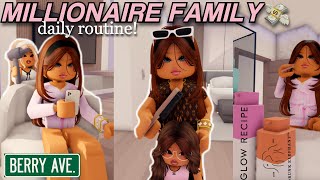 Millionaire Family Daily Routine 💵  Roblox Berry Avenue Roleplay [upl. by Eadrahs]