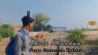 Akot Railway Station  Akola Khandwa Gauge Conversion Latest Updates indianrailways akola akot [upl. by Mallory18]