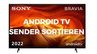 Sender sortieren Sony Android TV 2021 [upl. by Kcirderfla]