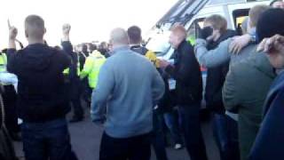 Derby v Forest trouble outside ground [upl. by Renraw]