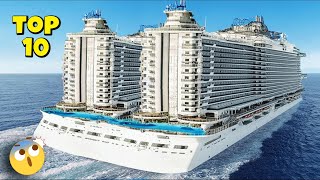 Los 10 CRUCEROS más GRANDES y ASOMBROSOS del MUNDO en 2024😮 [upl. by Eugnimod]